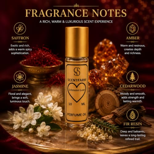 Crimson Luxe Perfume Oil Unisex Long-Lasting Concentrated - Product Imagery