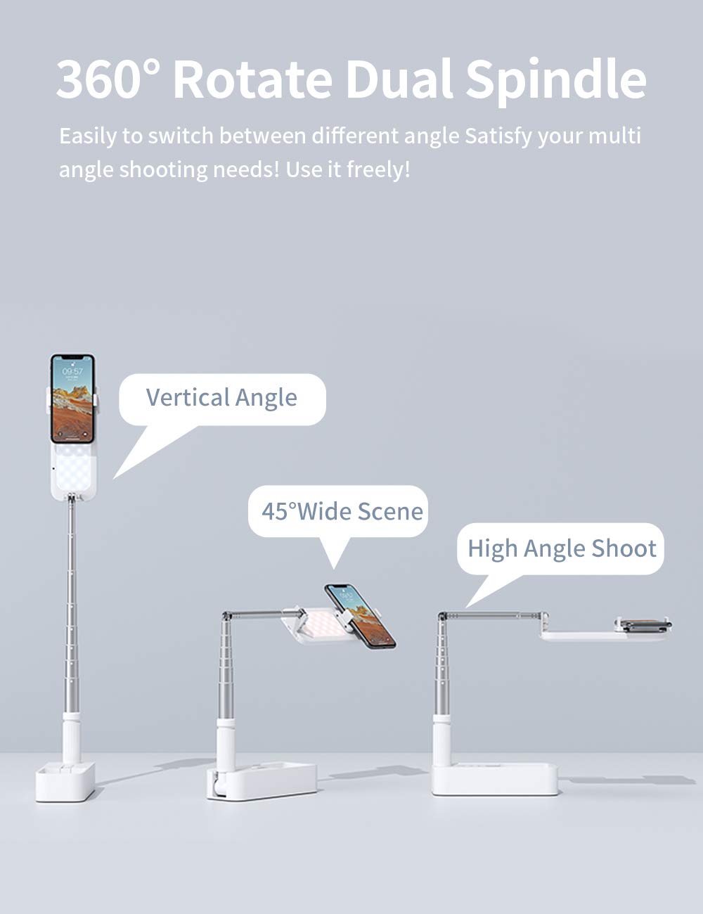 Viozon Extendable Selfie Stand 360 Rotation with Phone - Viozon Official Imagery - 4