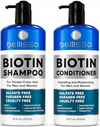 BELLISSO Biotin Shampoo and Conditioner Set - BELLISSO Official Imagery - 1