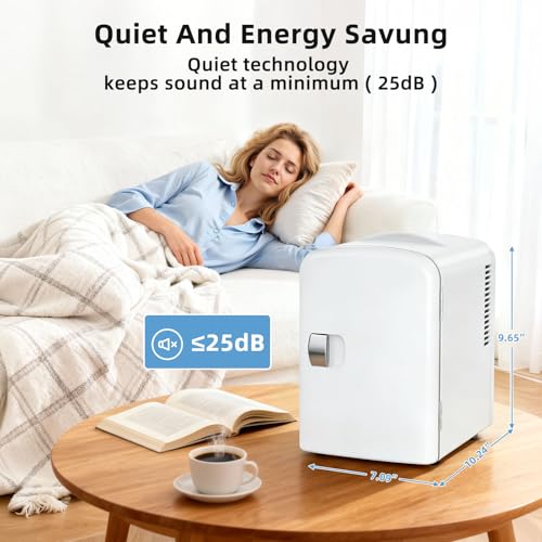 Antarctic Star 4L/6 Can Portable Mini Fridge,Personal Compact - Product Imagery