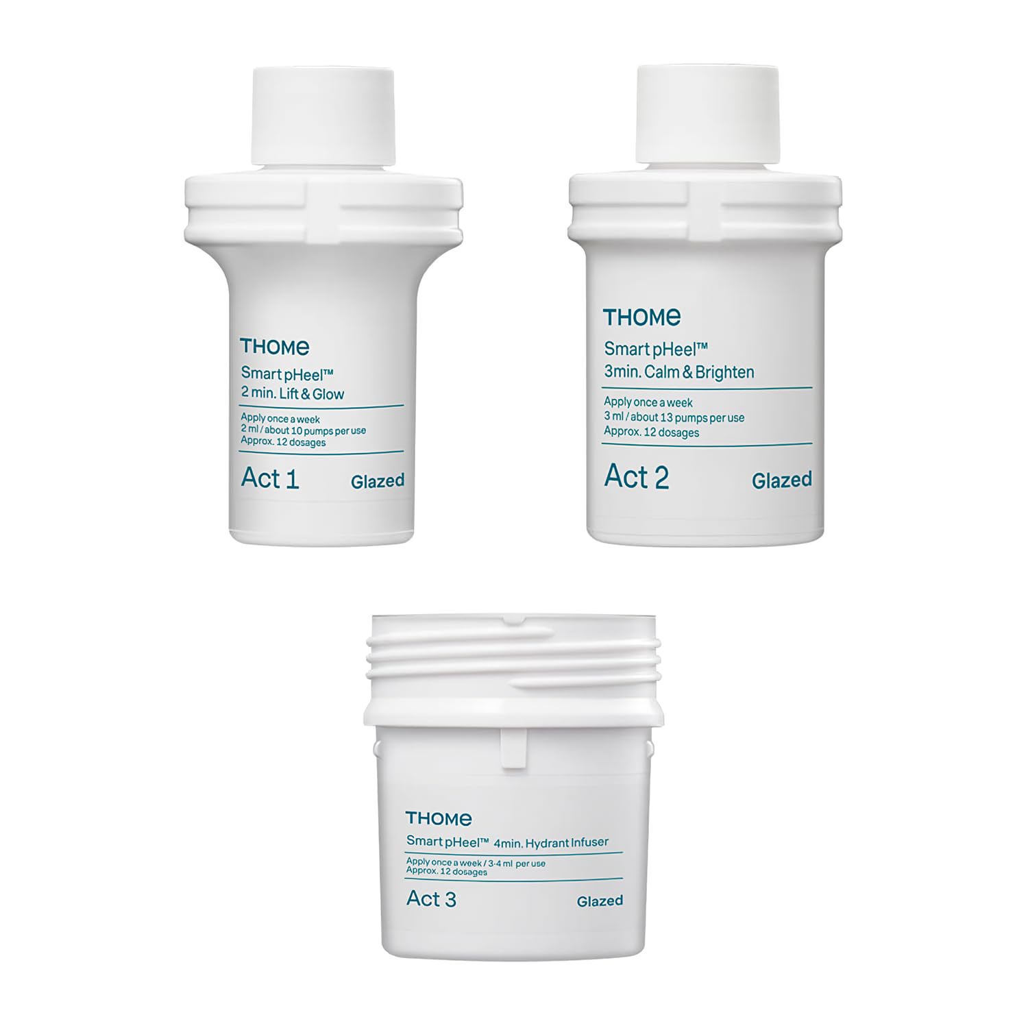 G-Peel Program Refill Kit (Acts 1, 2, 3), 3-Step Korean Skincare - THOME