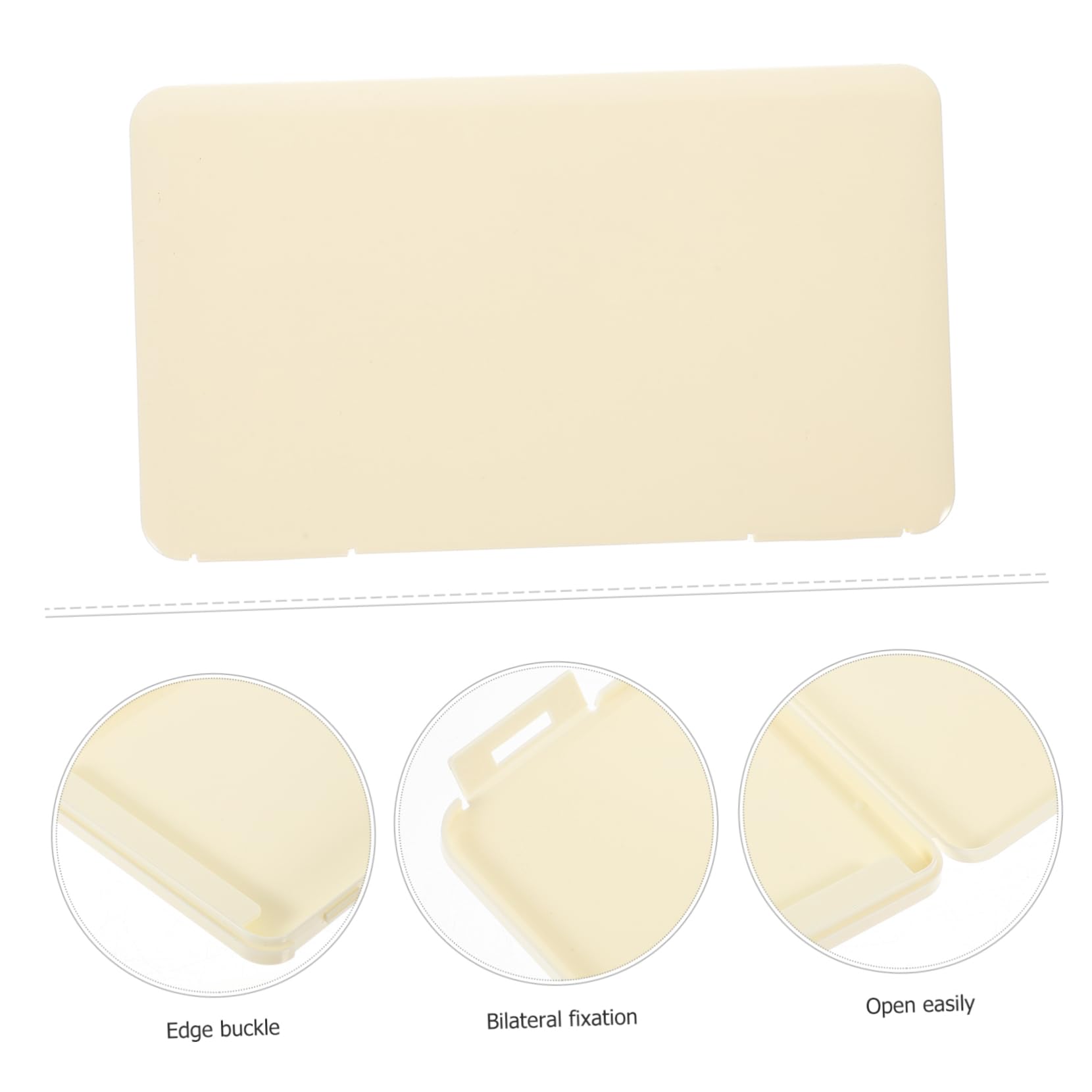 BESTYASH 2Pcs Capacity Eyelash Storage Case Elegant Portable Fake Eyelash Organizer for Travel Easy to Open Lightweight Design Space Saving Eyelash Box Durable Material