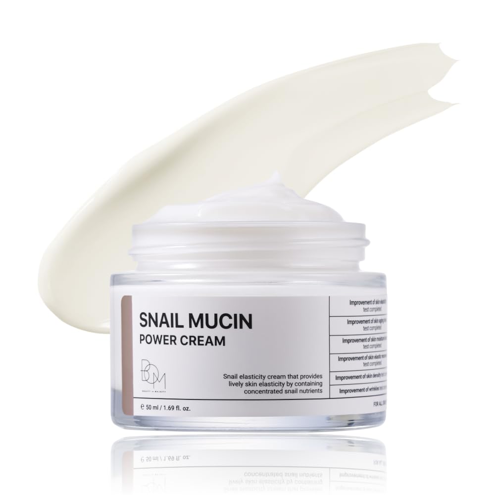BOM Snail Mucin Power Cream 1 69 fl oz - BOM Official Imagery - 2