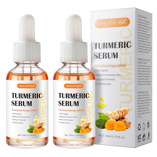 Turmeric Serum for Dark Spots，2 PCS Face Serum Turmeric Dark - Product Imagery