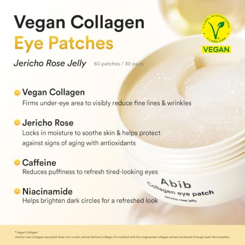 Abib Vegan Collagen Eye Patches for Wrinkles & Fine Line with - Product Imagery