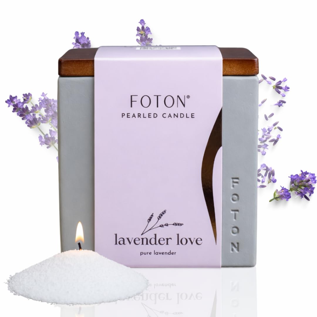 Foton 16 Oz Jar Candles Pearled Candle Sand with 15 Wicks - Foton Official Imagery - 2
