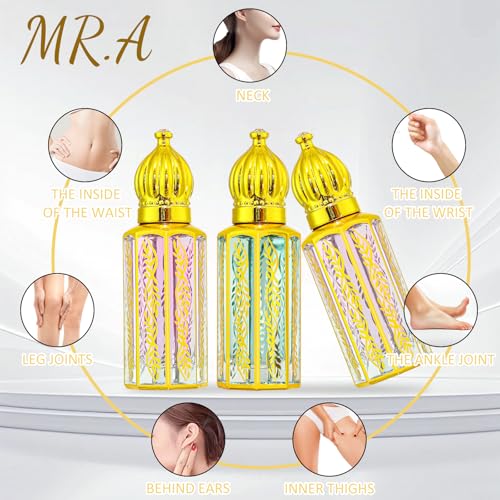 MR.A 3Pack Arabian Perfume for Women, Arabic Long Lasting Roll - Product Imagery