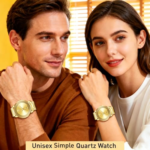 Unisex Watches Business Quartz Watches for Men and Women Round - Product Imagery