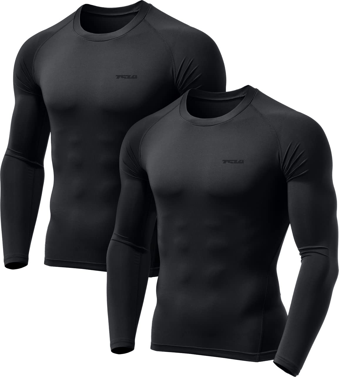 TSLA Men s Thermal Long Sleeve Compression Shirts Athletic - TSLA Official Imagery - 2