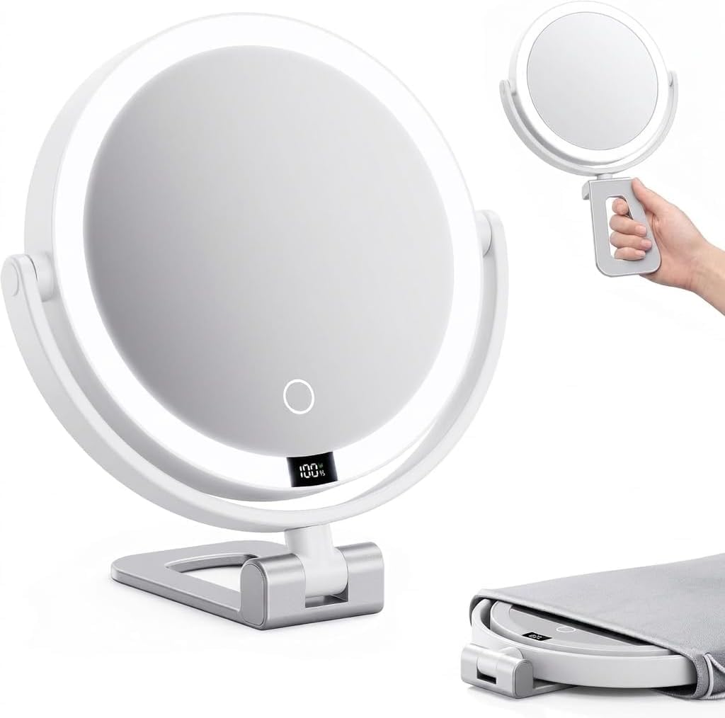 Travel Makeup Mirror with Lights - eeuuty Official Imagery - 1