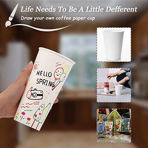 Lamosi 300 Pack Paper Cups 8 oz, Disposable Coffee Cups, Paper - Product Imagery