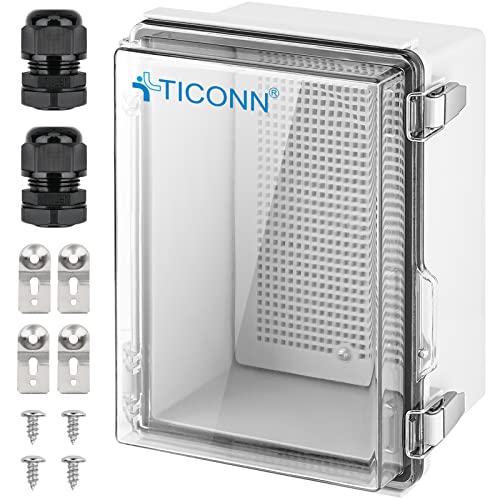 TICONN Outdoor Electrical Box Waterproof ABS IP67 Junction - TICONN Official Imagery - 1