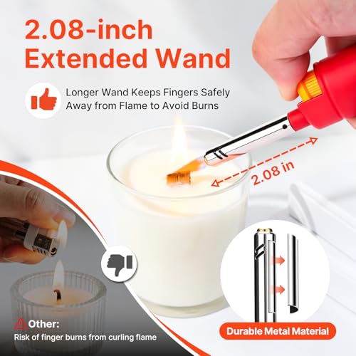 MK Lighter 10pcs. Outdoor Series Candle Lighters, Windproof - Product Imagery