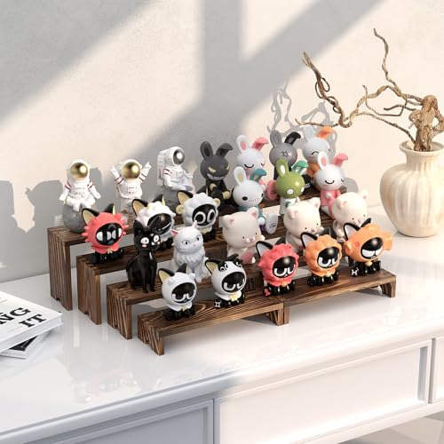 2 Set Wooden Tiered Risers Display Stands for Vendor - Product Imagery