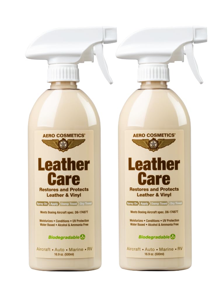 Leather Cleaner and Conditioner for Couch Car Seats Vinyl - Aero Cosmetics Official Imagery - 1
