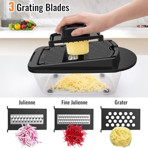 Ukeetap 12-Blade Cook Tool & Gadget Sets, Chopper Slicer Grater - Product Imagery
