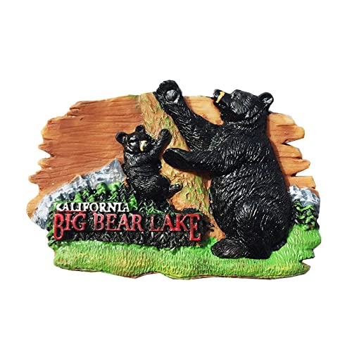 Big Bear Lake Los Angeles 3D USA Fridge Magnet Souvenir - Product Imagery