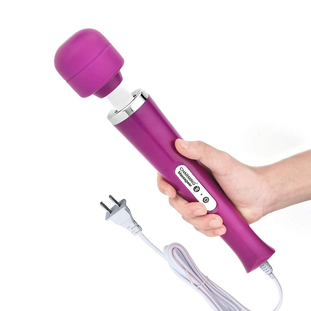 CHARMING 10 Speeds Wired Powerful Handheld Massager with - CHARMING Official Imagery - 1