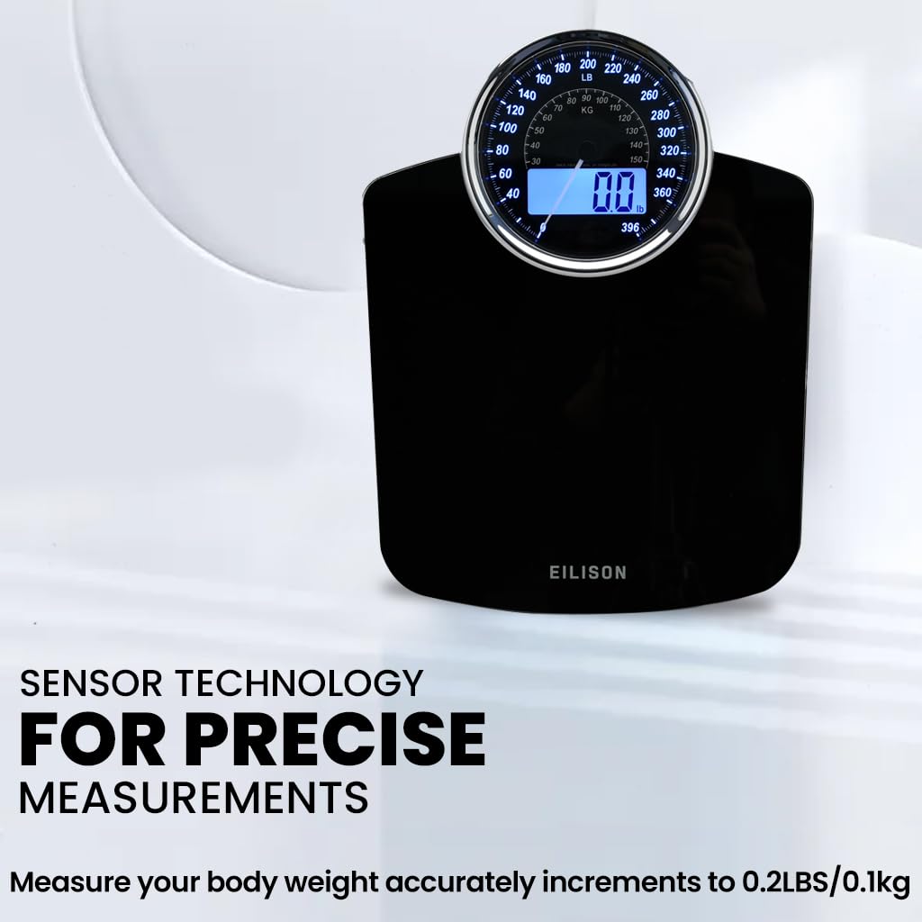 EILISON 2-in-1 Digital & Analog Body Weight Scale