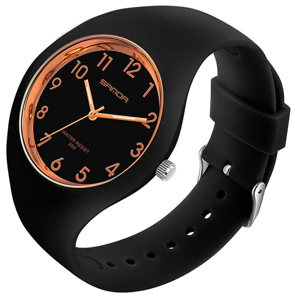 XCZAP Women's Analog Watch with Silicone Jelly Strap, Japanese - Product Imagery