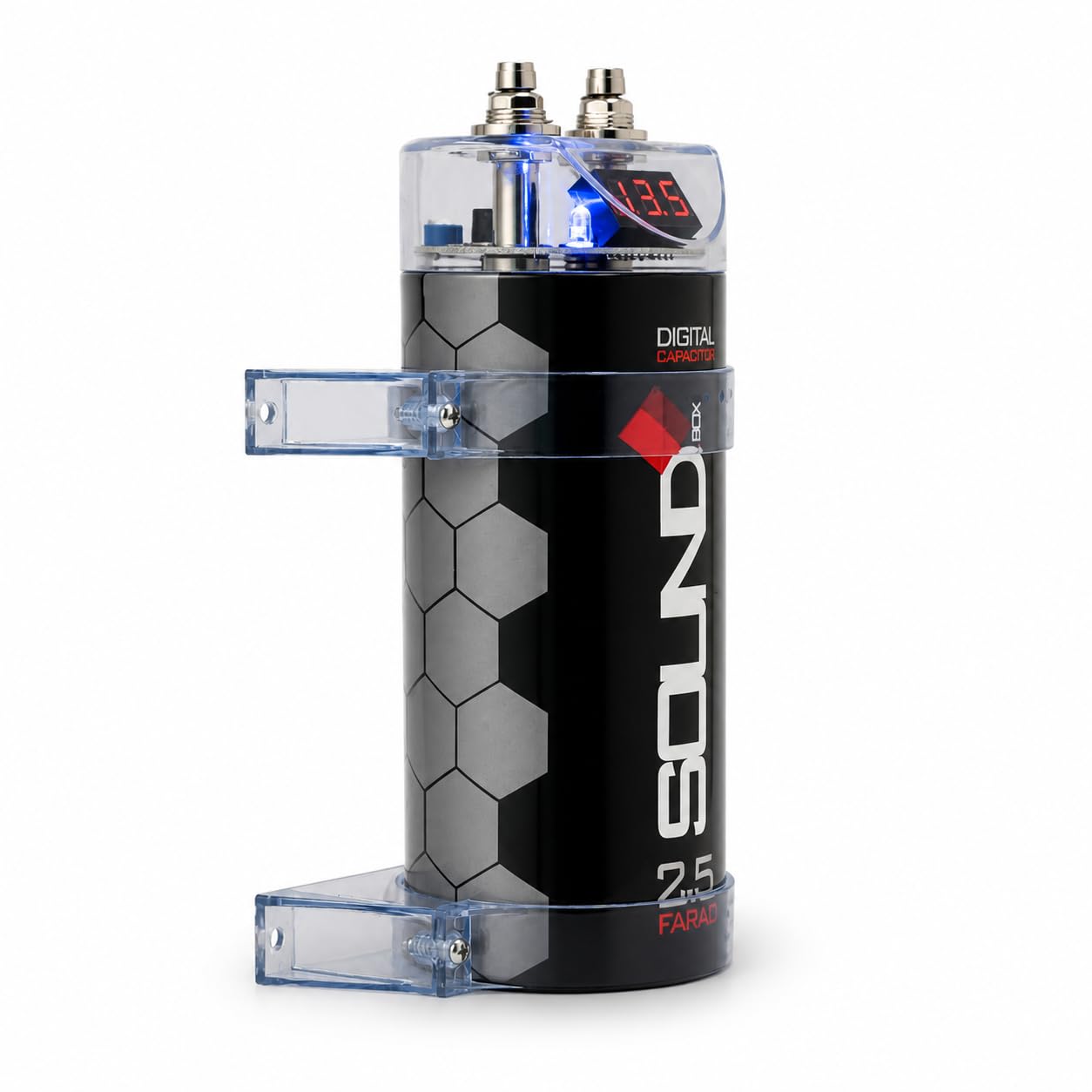 SoundBox SCAP2D, 2.5 Farad Digital Capacitor for Car Audio - 2500 by SoundBox - Angle View 6