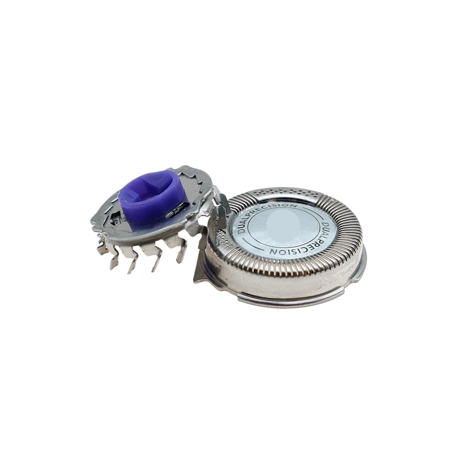 Three TEGRHSNB23E Razor Blade Heads compatible with Philips electric shavers HQ7100 HQ7200, designed for precise shaving.