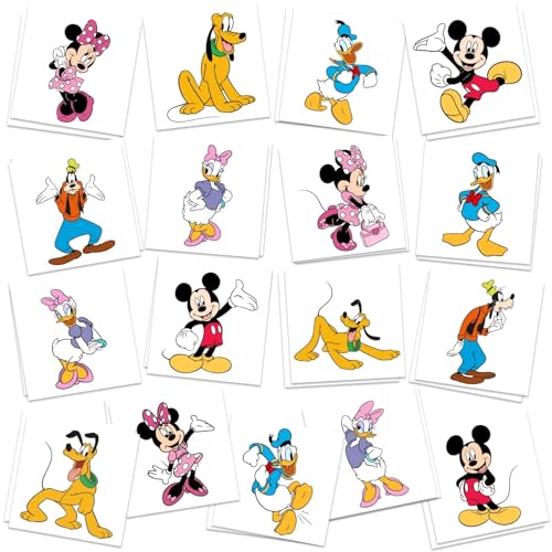 Mouse Birthday Party Supplies, 34Pcs Temporary Tattoos Party - Product Imagery