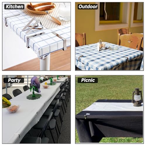 TriPole Tablecloth Clips 32 Pack Table Cloth Holder Clips for - Product Imagery