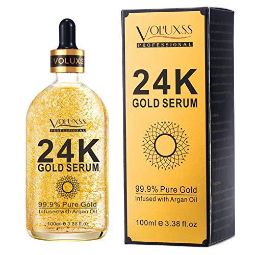 24K Gold Serum for Face,Skin Brightening Anti Aging Face Serum - Product Imagery