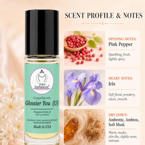 Glosser You (U) Fragrance Body Oil | Pink Pepper, Iris, Ambrette - Product Imagery