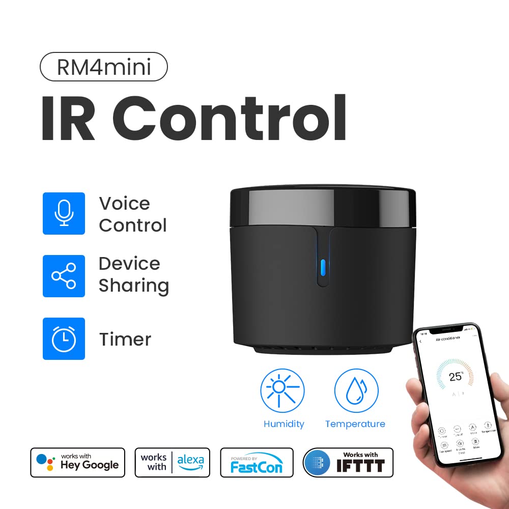 Broadlink RM4 Mini Smart Infrared Universal Remote Control - Broadlink Official Imagery - 3