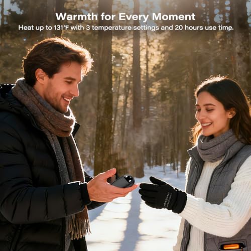 Hand Warmers Rechargeable 2 Pack, AI Smart Chips 20Hrs Long Safe - Product Imagery