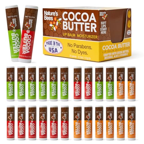 Nature s Bees Cocoa Butter Lip Balm Lip Care for Dry Lips - Nature’s Bees Official Imagery - 1