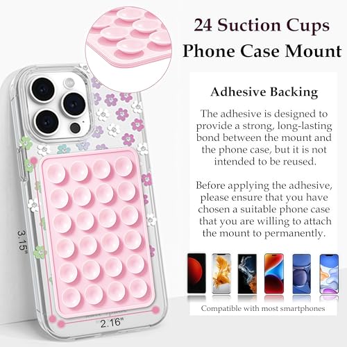 LvShuLiangPin Anteel Silicone Suction Phone Case Mount, Silicon - Product Imagery