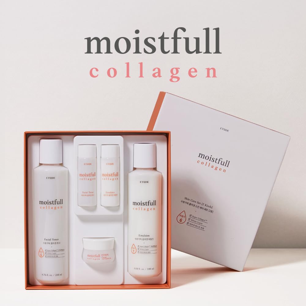 ETUDE Moistfull Collagen Korean Skin Care Toner and Emulsion - ETUDE Official Imagery - 3