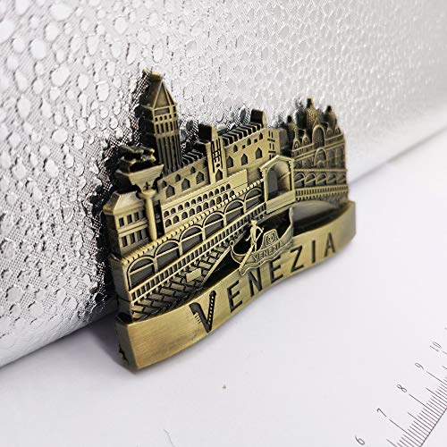 3D Venice Italy Refrigerator Magnet Souvenir Metal Collection, - Product Imagery