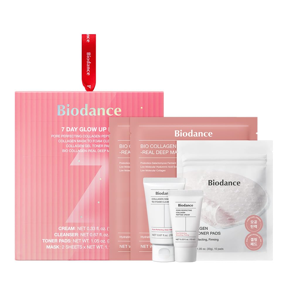 BIODANCE 7 Day Glow Up Kit: Collagen Gift Set for Glass-Skin, - Product Imagery
