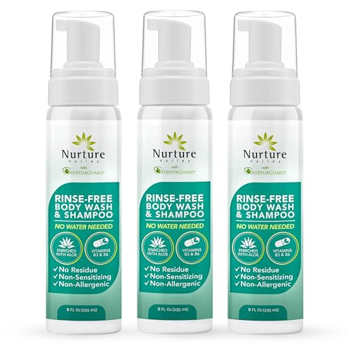 Nurture Rinse Free Body Wash Shampoo Aloe Cleansing Foam - Nurture Valley Official Imagery - 1