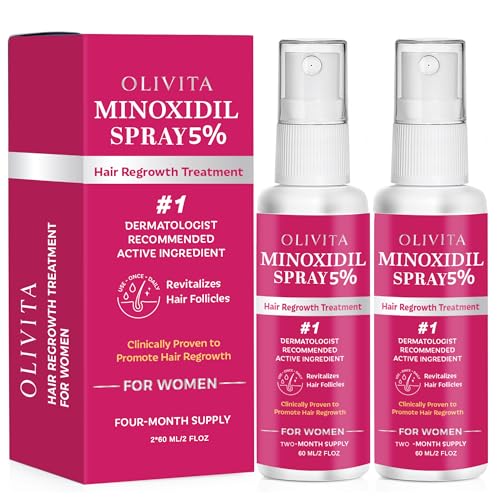 5 Minoxidil Spray for Women Hair Growth Extra Strength Hair - OLIVITA Official Imagery - 1
