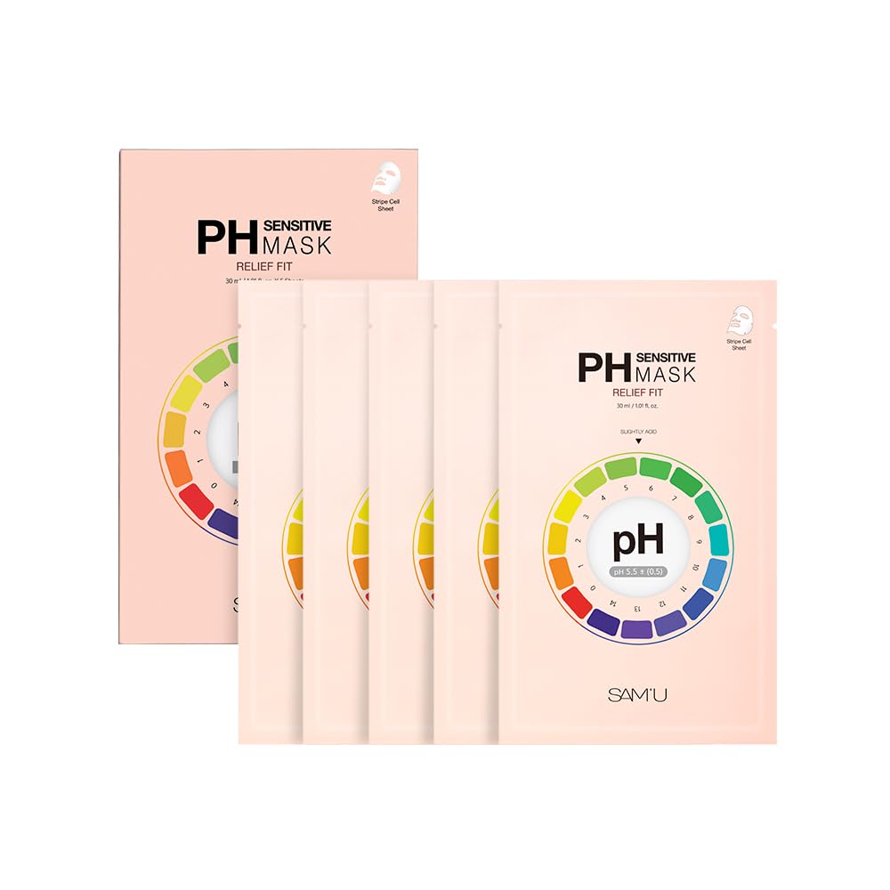 SAM'U PH Sensitive Tone Up Fit Face Mask, Radiance Glow - SAM'U
