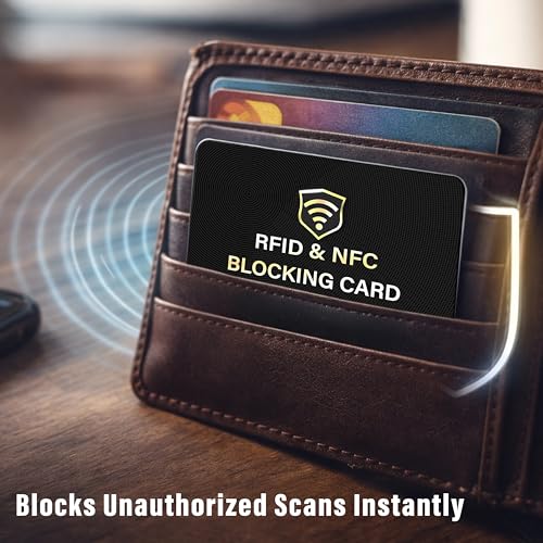 SaiTech IT 5 Pack RFID Blocking Card for Credit Debit ID Card, - Product Imagery