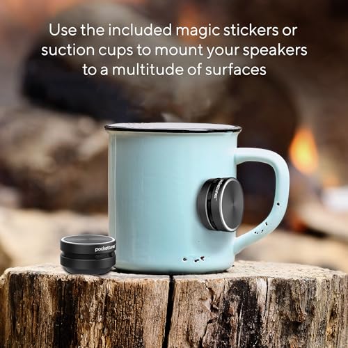 PocketTunes Bone‑Conduction Bluetooth Speakers – 2‑Pack Mini - Product Imagery