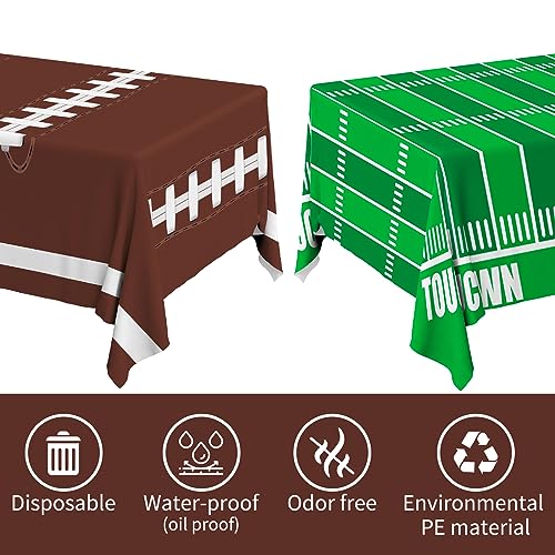 Football Party Decorations Disposable Tablecloth Plastic - Product Imagery