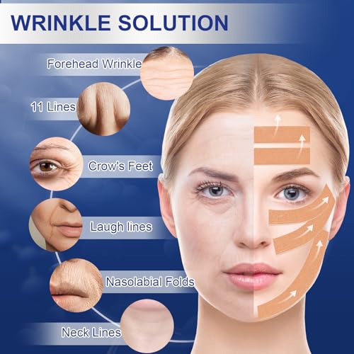TEAWOO 2 Rolls Anti Wrinkle Face Tape,Facial Myofascial Lift - Product Imagery