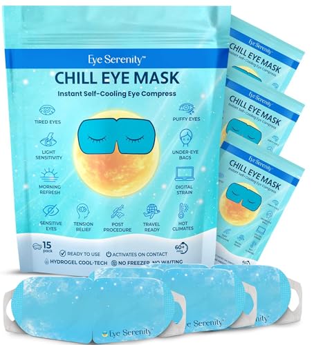 Eye Serenity CHILL Self Cooling Mask for Sleeping, Cold Eye Mask - Product Imagery