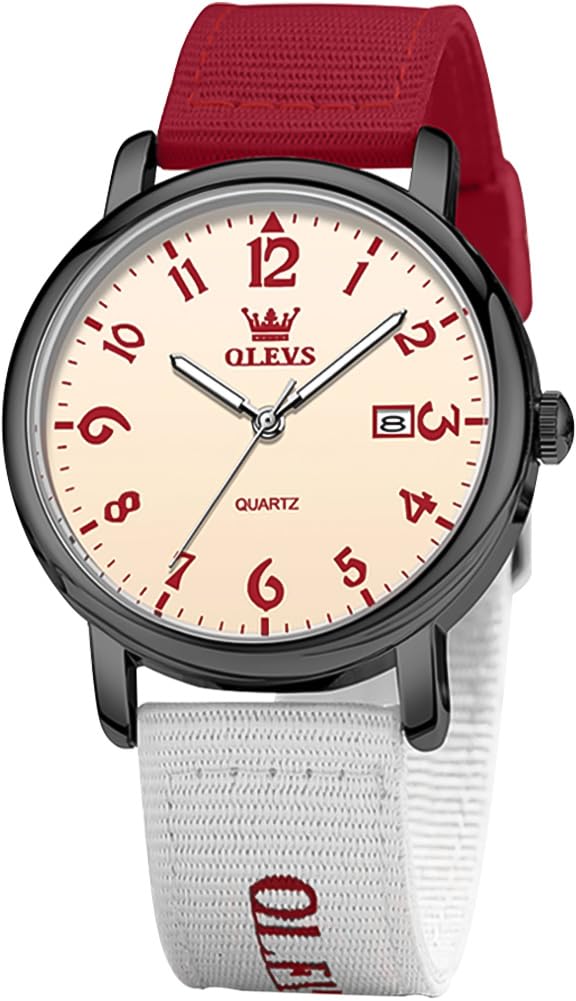 OLEVS Watch for Men Women - Easy Read Large Number Dial Analog - Product Imagery