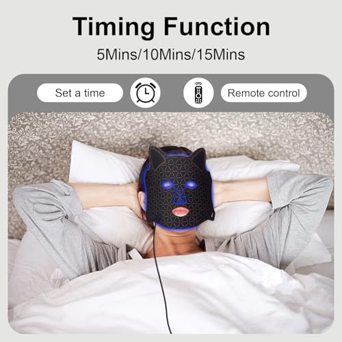 Red Light Therapy Mask for Face with 2600mAh Rechargeable Remote - Product Imagery