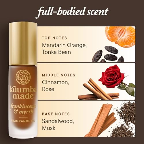 Kuumba Made Frankincense & Myrrh Fragrance Oil Roll-On, Vegan, - Product Imagery