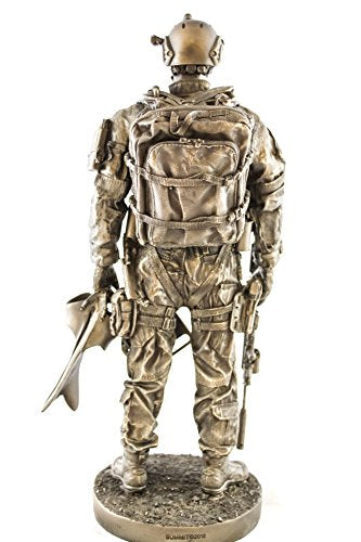 YTC Navy Seal 13" Bronzed Resin Military Statue #8086 Modern Era - Product Imagery
