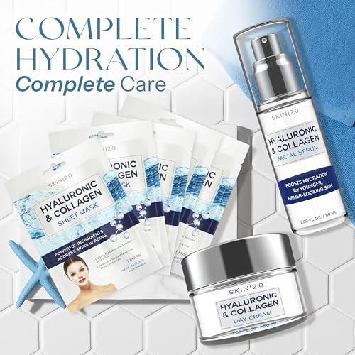 Skin 2.0 Hyaluronic Acid & Collagen Hydration Bundle – - Product Imagery